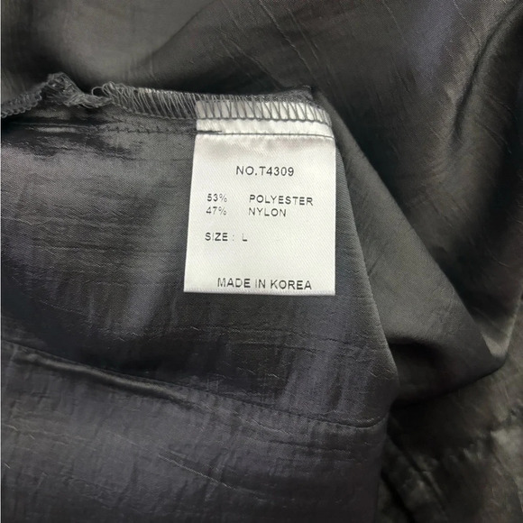 Terra SJ Apparel Jacket Size Large Gray Metallic Wired Collar Art to Wear Pocket - Picture 8 of 9